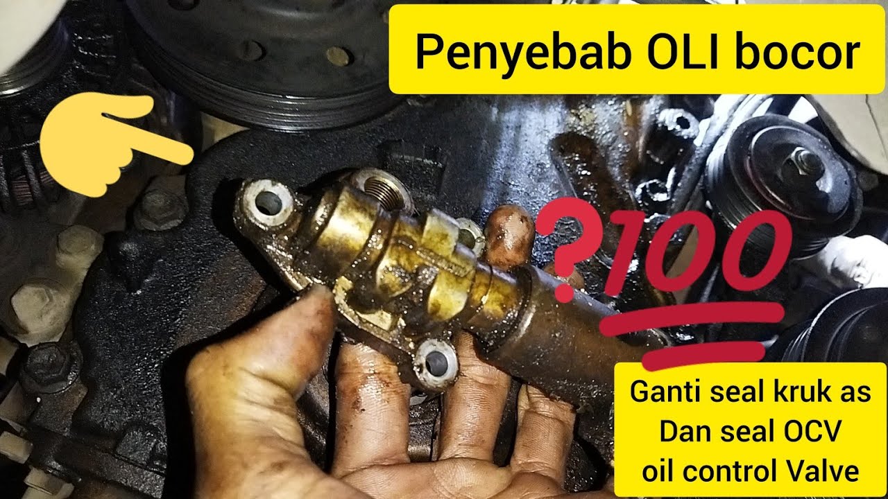 PENYEBAB OLI MESIN BOCOR, SAMPING KANAN,GANTI SEAL OCV OIL CONTROL VALVE,SEAL KRUK AS SUZUKI SX4