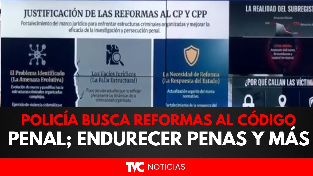 Policía busca reformas al código penal; declarar terroristas, endurecer penas y más