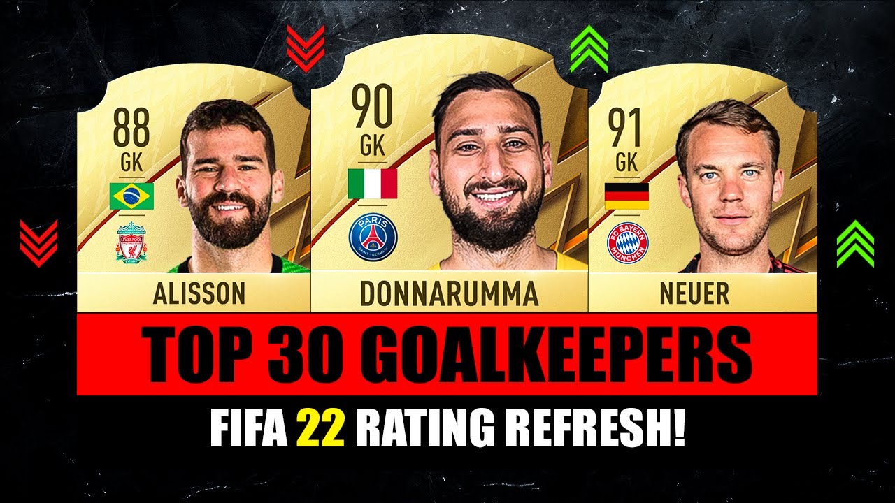 FIFA 22 | TOP 30 BEST GOALKEEPERS RATING! 😱🔥 ft. Alisson, Donnarumma, Neuer…