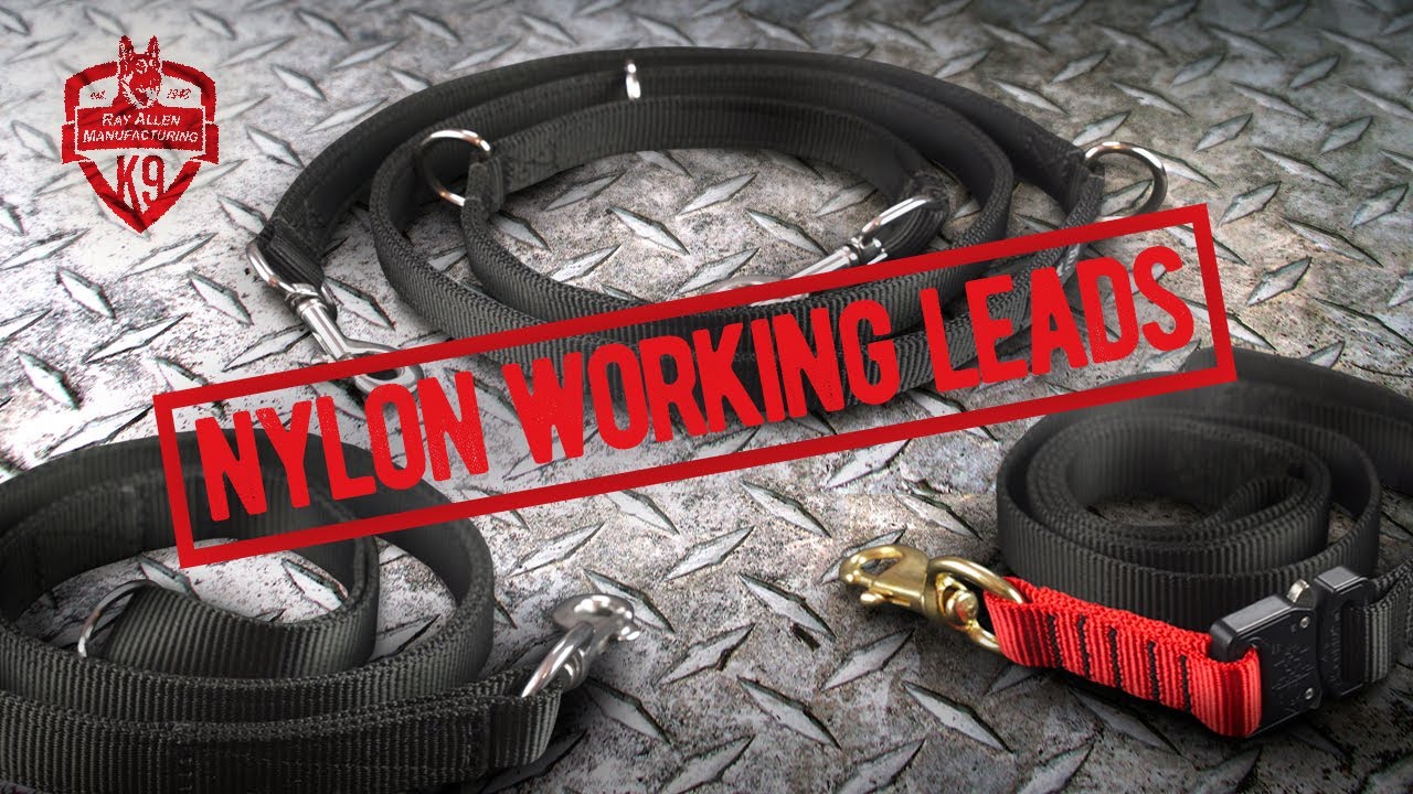 Nylon Dog Leads - Police Lead, Tactical Deployment Leash, Nylon Leashes