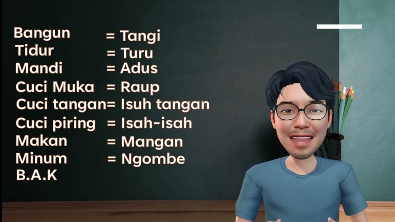 KOSA KATA JAWA KEGIATAN SEHARI HARI