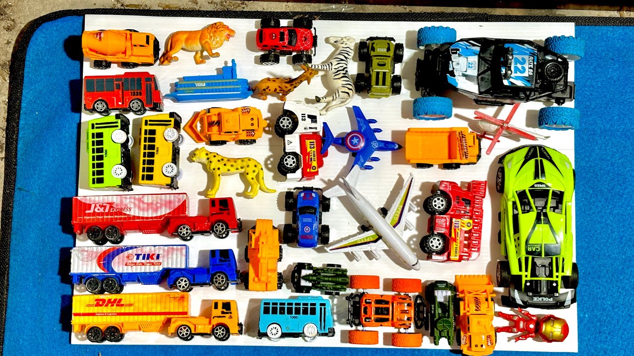 Mencari Mainan Mobil Pemadam Kebakaran, Mobil Monster, Mobil Remot, Eskavator, Bus Tayo, Helikokpter