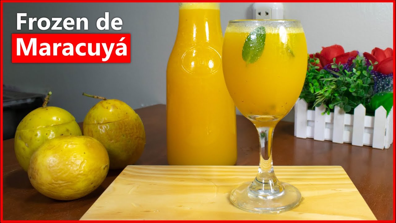 Aprende a PREPARAR un refrescante FROZEN DE MARACUYA al toque 2022 ☀️🥵🥤