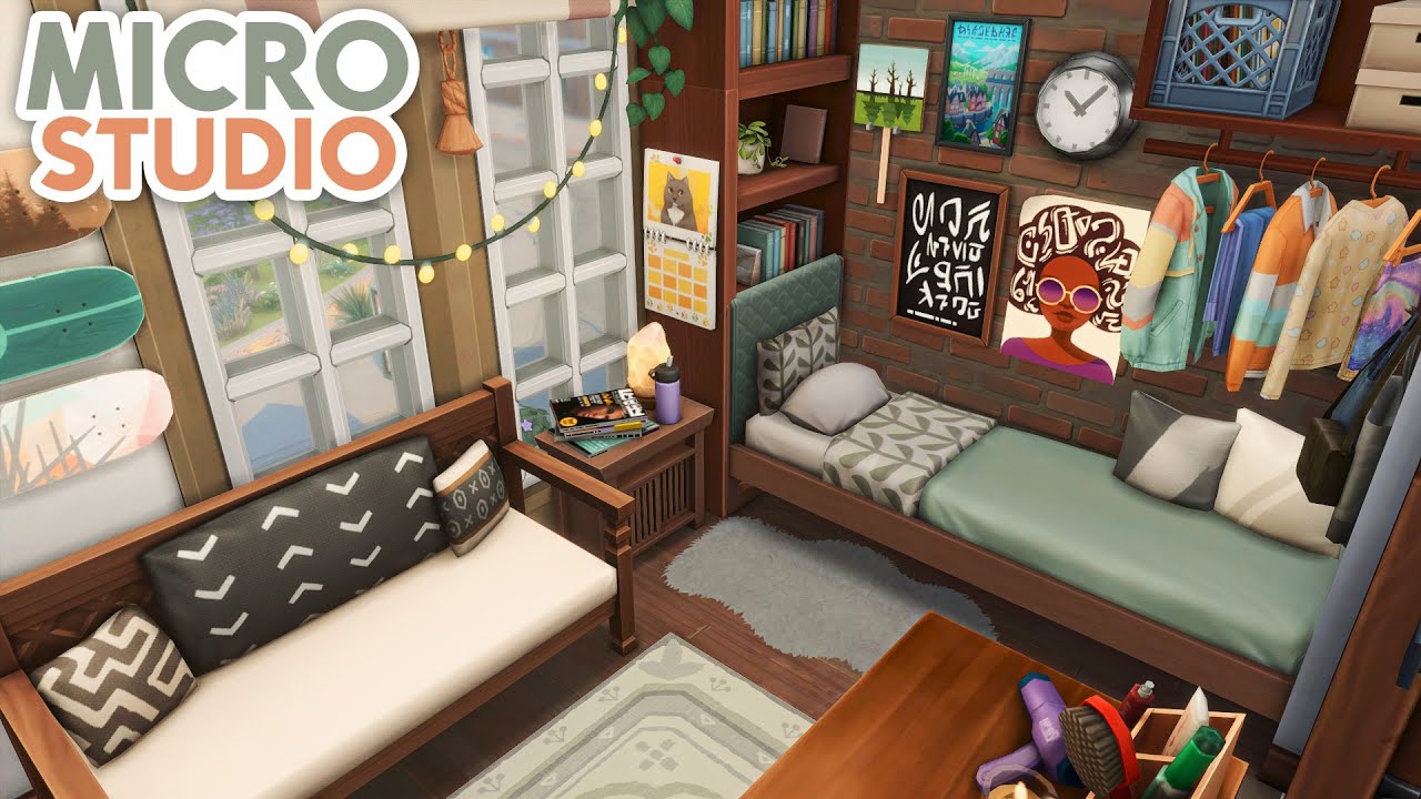 NYC Micro Studio Apartment // The Sims 4 Speed Build: Apartment Renovation