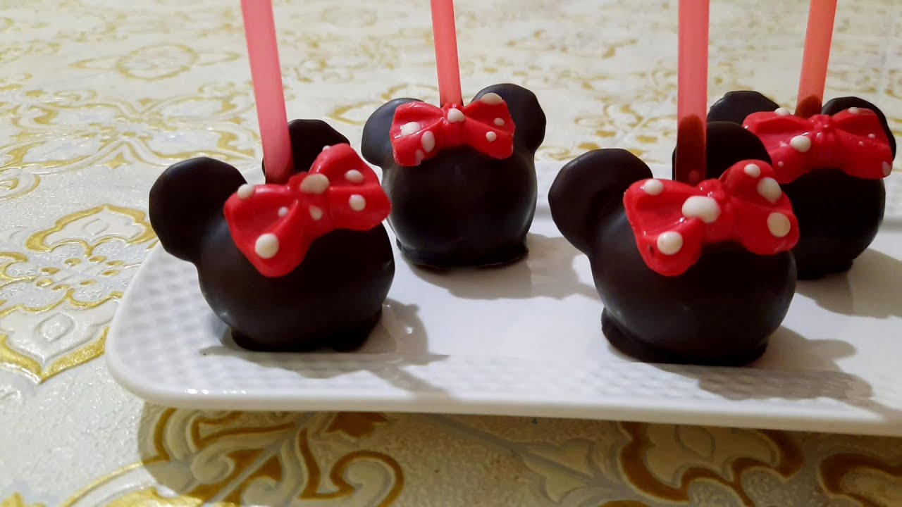 بوبس كيك ميني ماوس/  Minnie mause cake pops