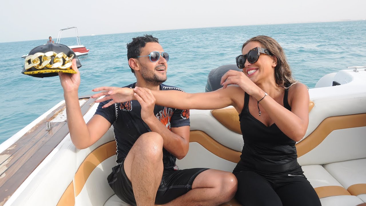 إصابة رامز جلال فى عينه بسبب مايا دياب - Ramez Galal / Maya Diab