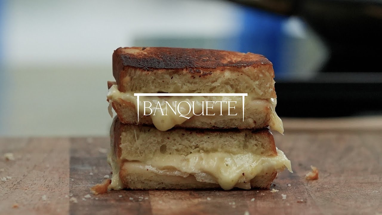 Queijo Quente com Peras em Conserva