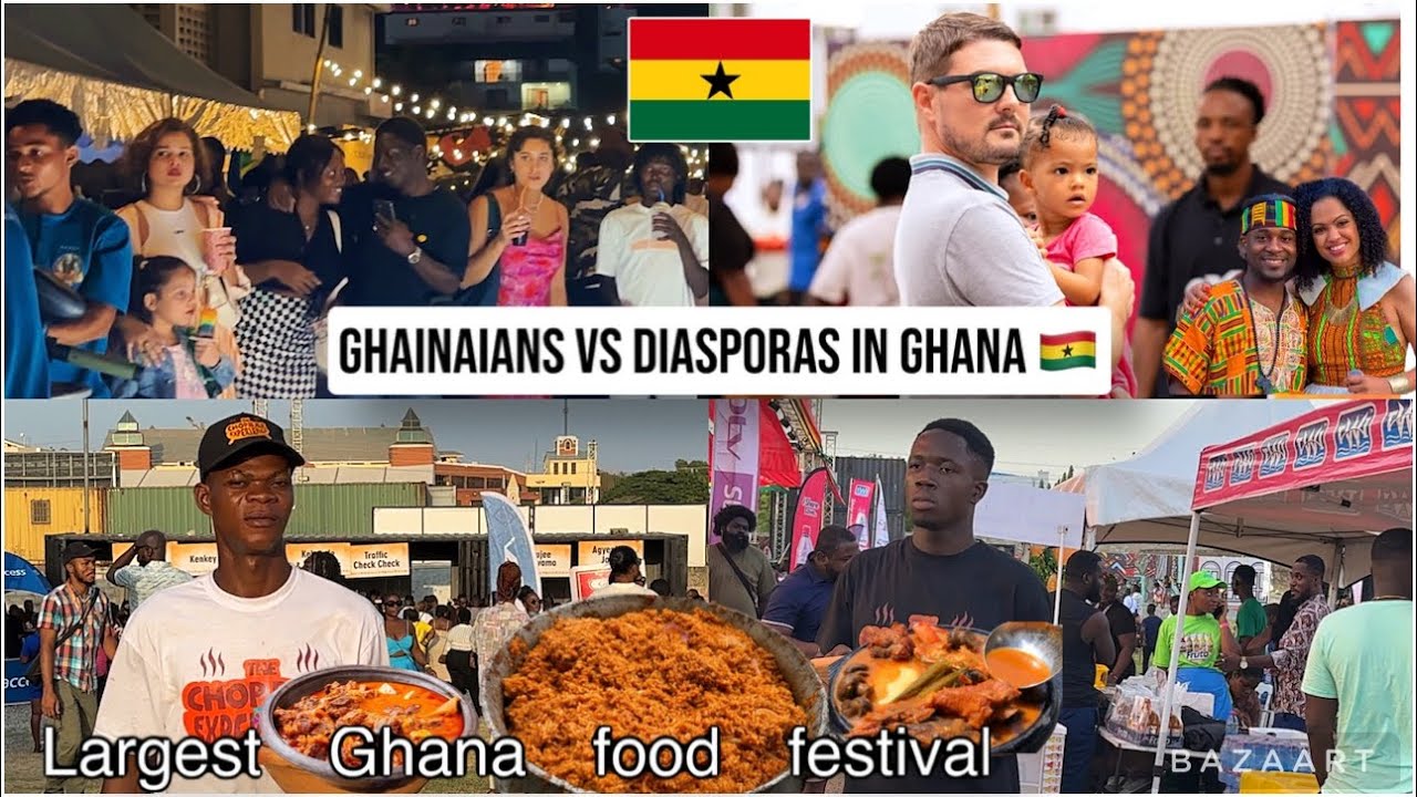 Ghanaians VS Diasporas | Inside Accra's Largest Chop Bar Experience 2024 | Moving to Ghana