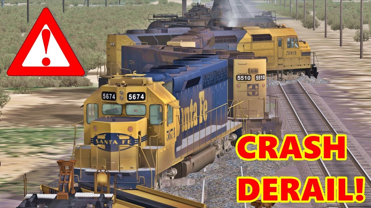CRASH  OF A SANTA FE TRAIN❗ 🔴