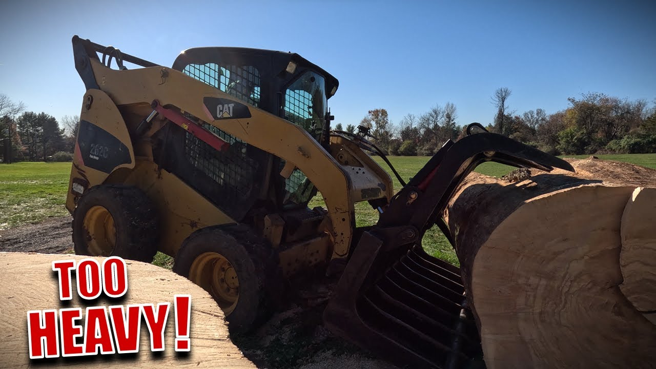Can Our Skid Steer Pick Up These HUGE Tree Logs?