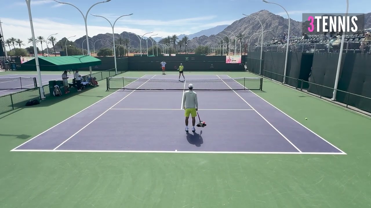 Elena Rybakina (KAZ) Forehand Refinement With Stefano Vukov | Indian Wells 2026