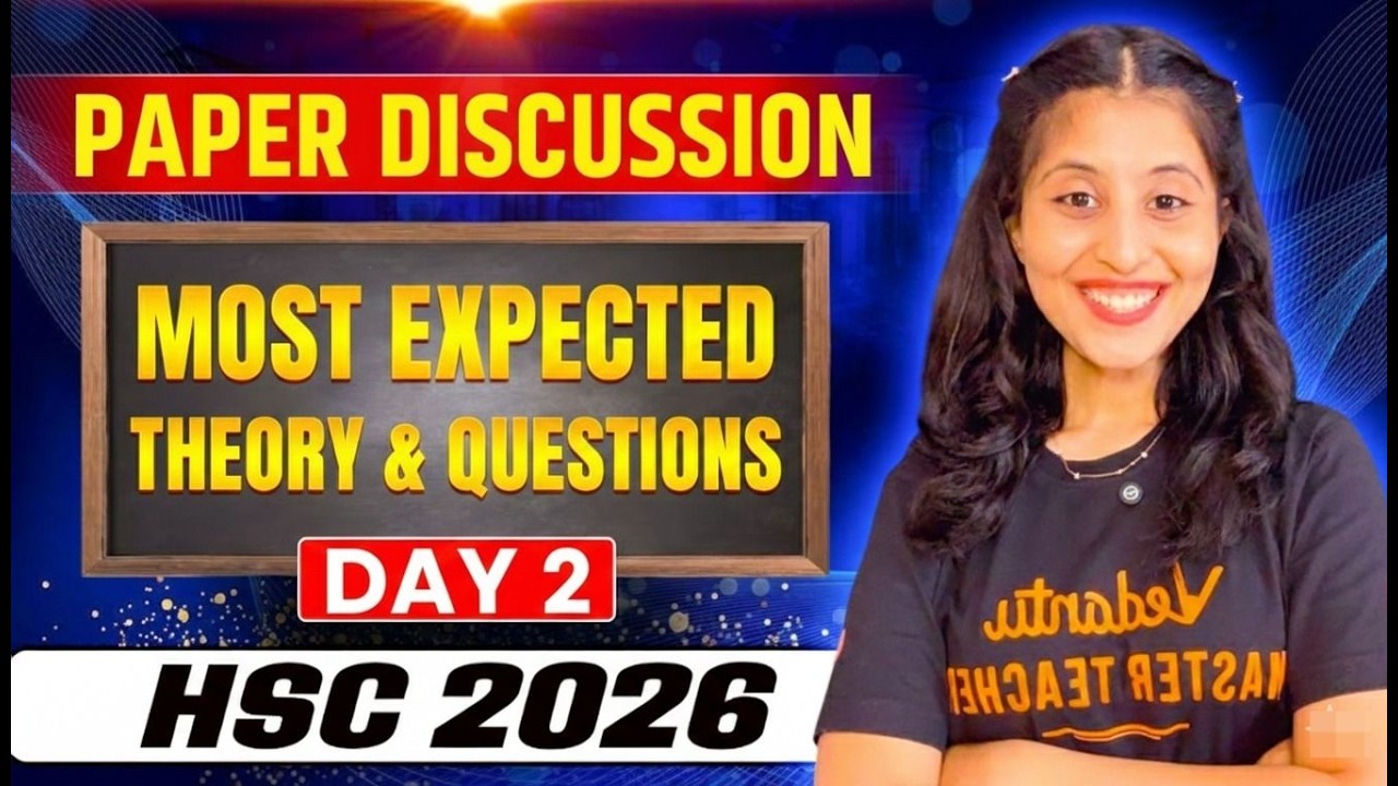 Maha Revision Day 2 | Most Expected Theory & Questions (Part 2) | HSC Chemistry 2026