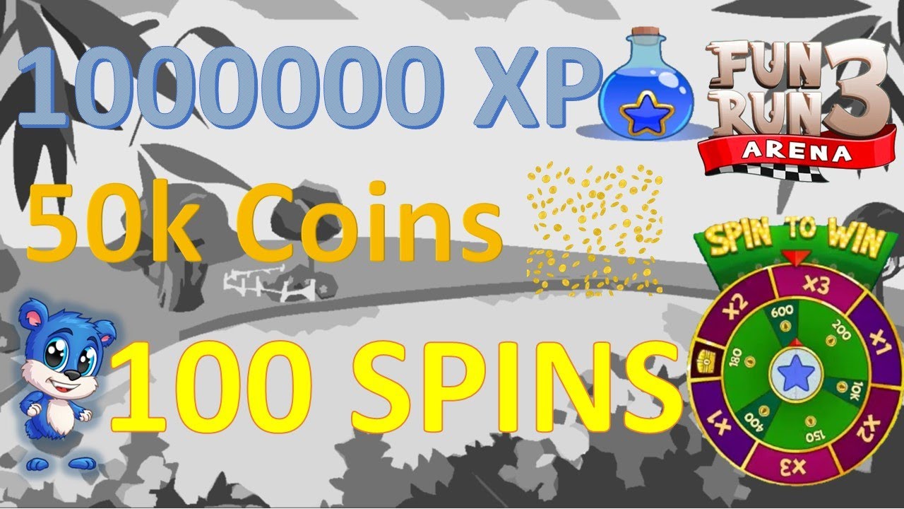 100 SPINS & game play FUN RUN ARENA 3