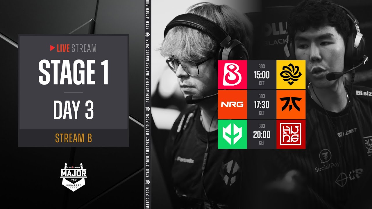 English Stream B | StarLadder Budapest Major 2025 - Stage 1 - Day 3