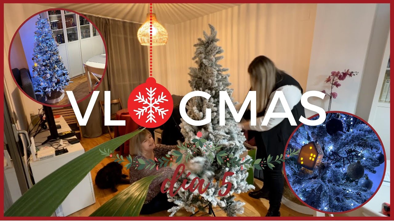 🎄VLOGMAS DÍA 5 🎄COMPRAMOS UN ÁRBOL NUEVO Y ADORNOS PARA ISA + LO MONTAMOS TODO!!! 🎅🏼