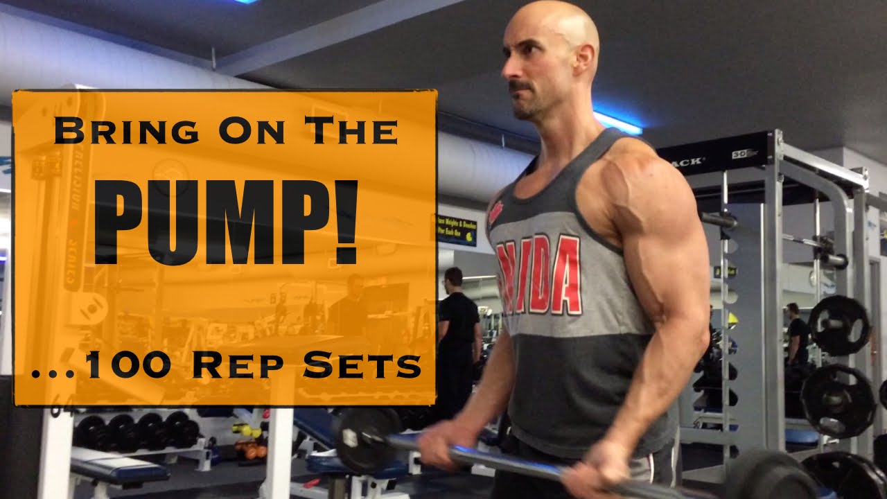 100 Rep Sets For Aesthetic Muscle Gains - Chest and Biceps Workout