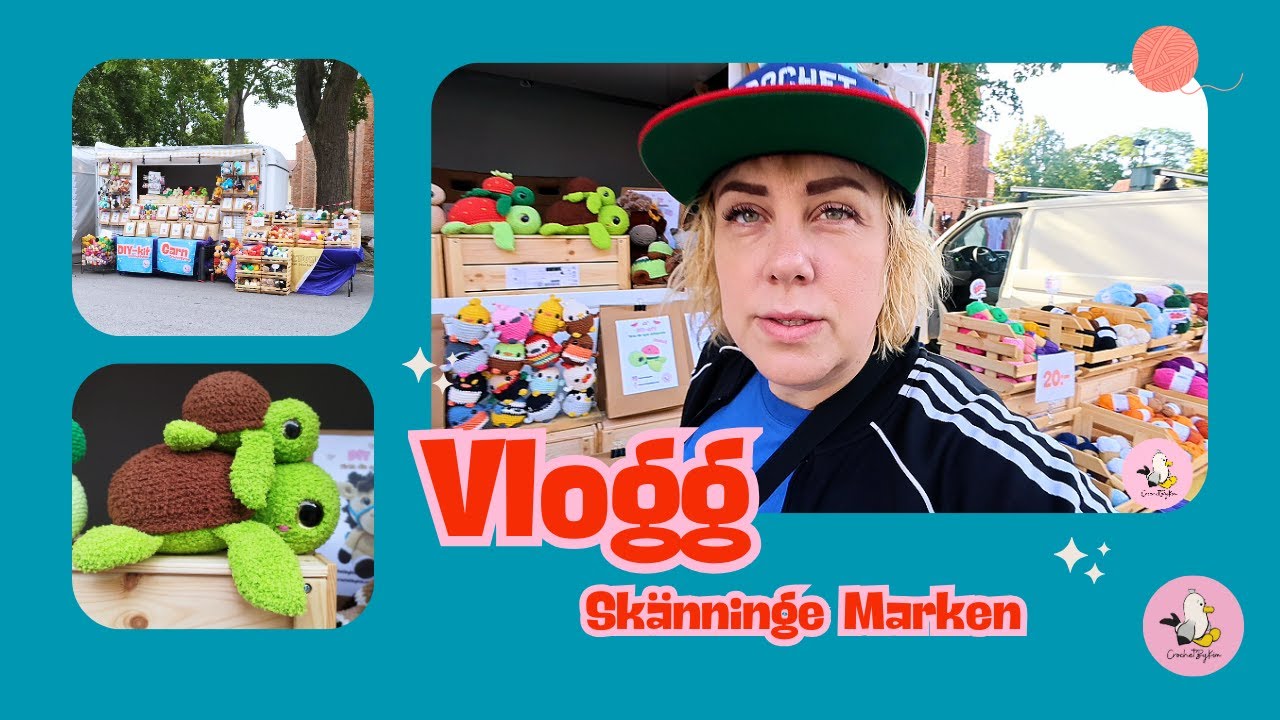 🎪 Sveriges största marknad & nytt rekord! 🧶✨ | Skänninge Marken Vlogg 2025 🎪