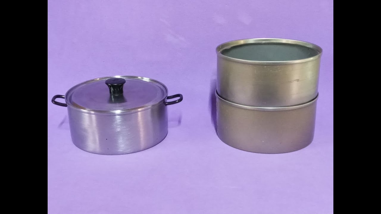 Panelinha Estilo Inox Feita Com Latas De Atum