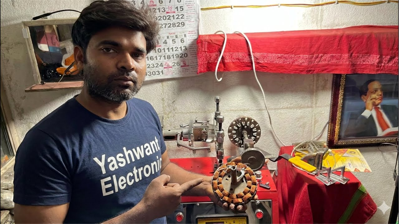 🔴Live Ceiling Fan Winding by Yashwant  Electronic