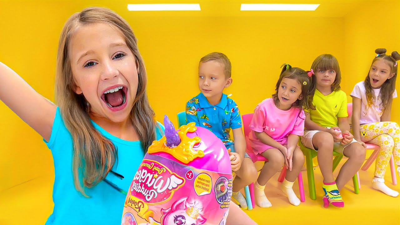 Nastya joue à des jeux et activités amusants avec les enfants