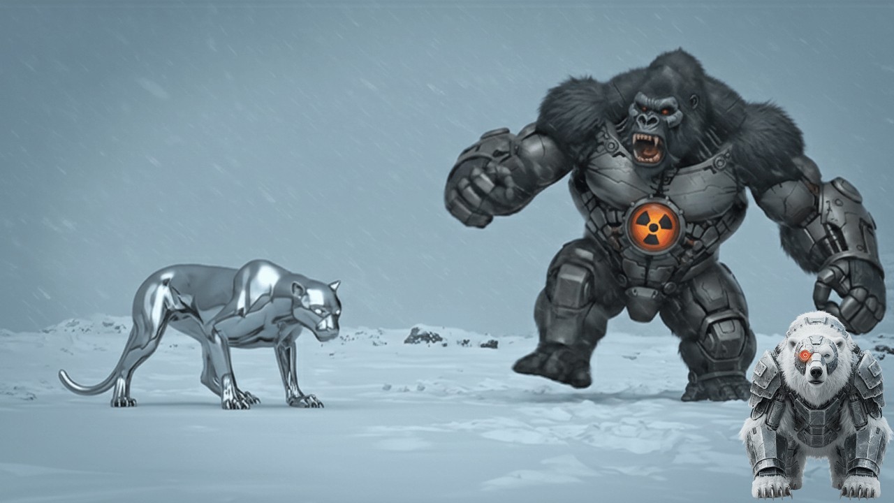 Kongor vs. Mercu: The Ultimate Arctic Cyborg Showdown!