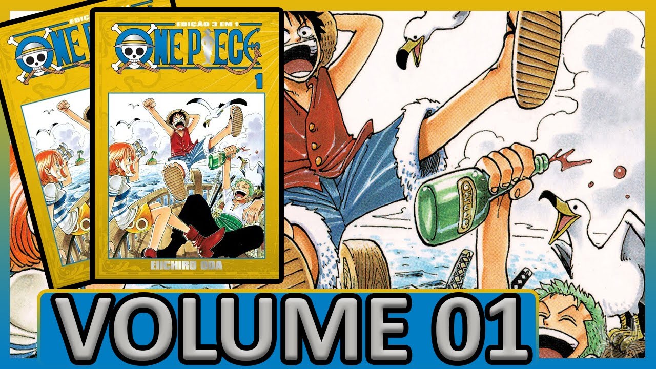 ONE PIECE 3 EM 1 VOL 1 - UNBOXING E REVIEW DO MANGÁ