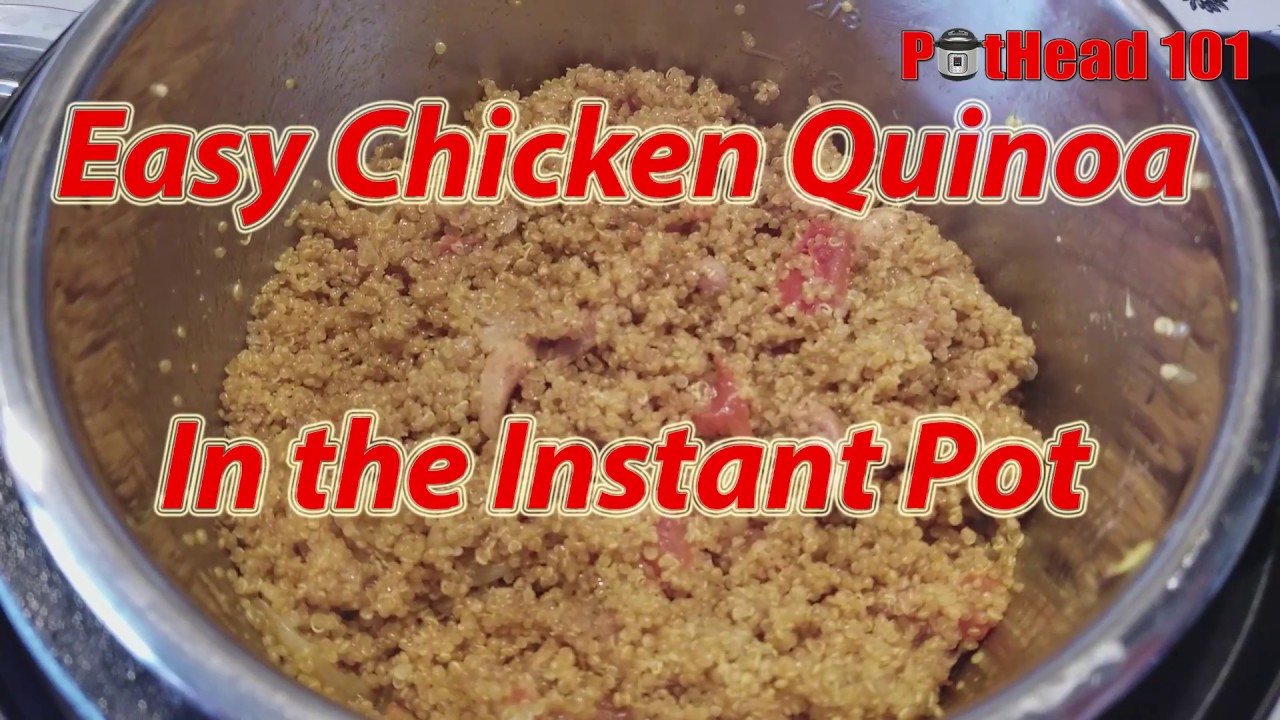 Easy Chicken Quinoa in Pressure cooker | Getting Started with Your Instant Pot | Pressure Luck 101
