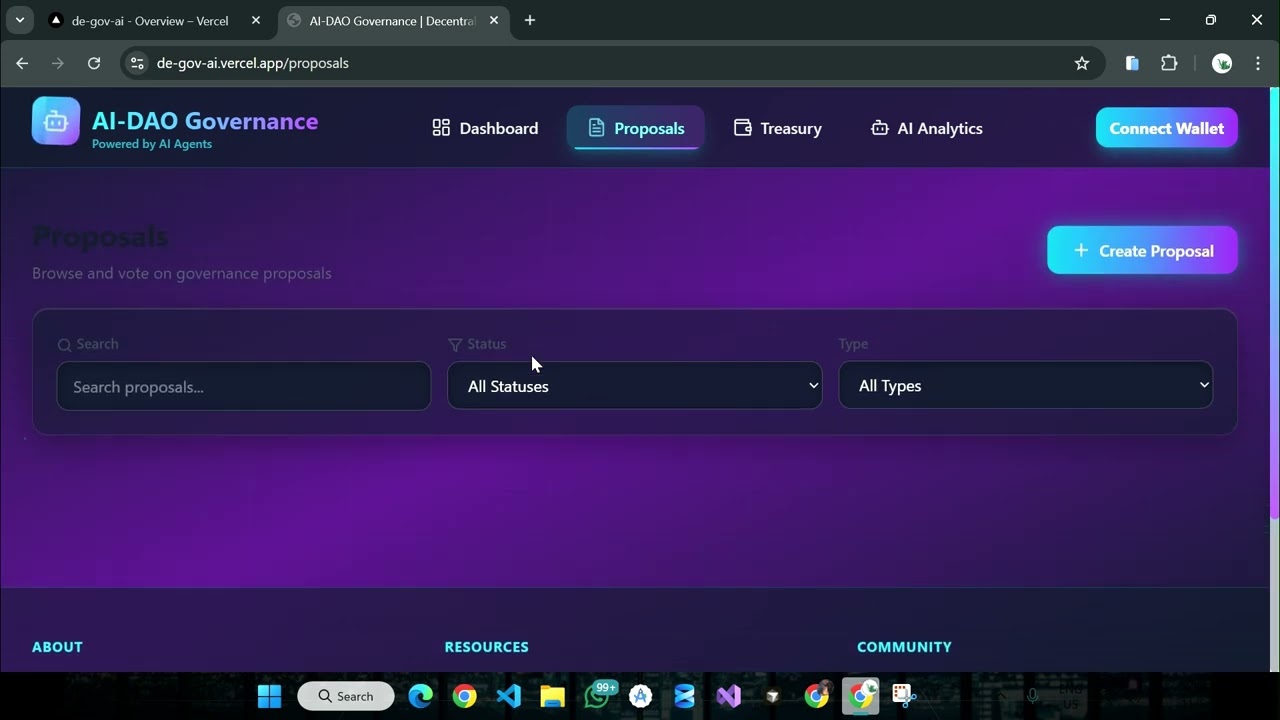 DeGovAI - AI-Blockchain - DAO Governance System