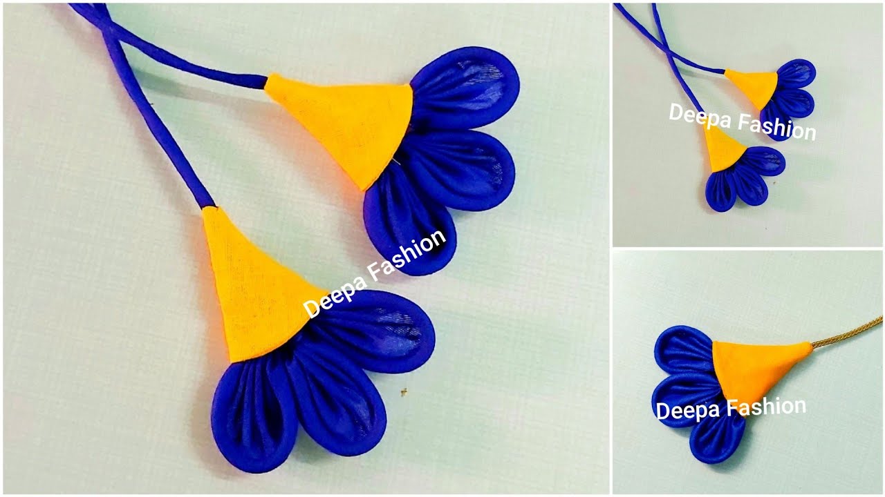 Simple and easy blouse latkan  #flowerlatkan #fabriclatkan| latkan banane ki tarika