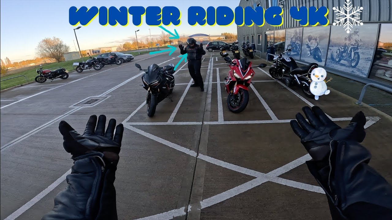 Fun Winter Riding In The UK & Near Crash On Honda CBR650R 4K