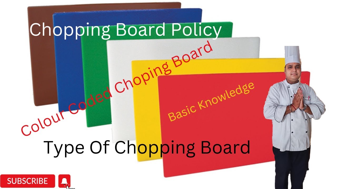 cutting board|chopping board|chopping board kitne type k hote hai|colour coding of chopping board