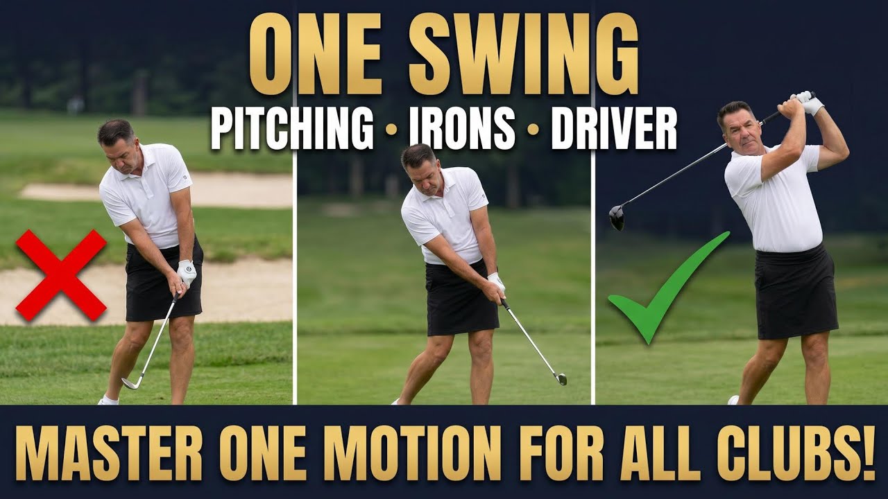 Hitting pitch shots, irons and Driver with compound pivot , weight on a string