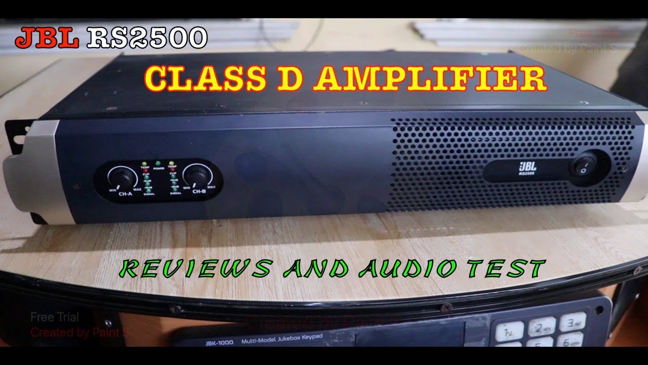 Class D amplifier ll Jbl RS2500 ll reviews and test