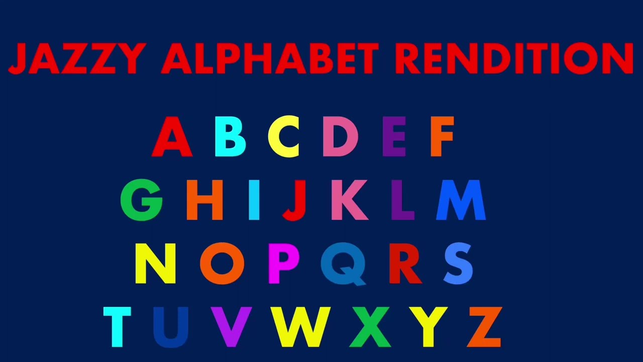Jazzy alphabet rendition