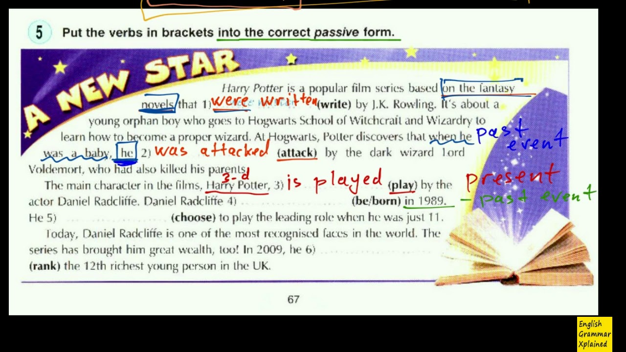 Using Present and Past forms of Passive Voice - Round-Up 5 | ex5