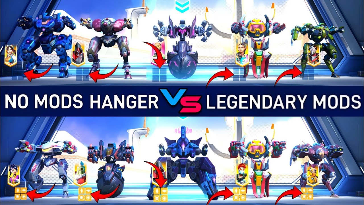 1v1 - Mods Player vs No mods - Mech Arena