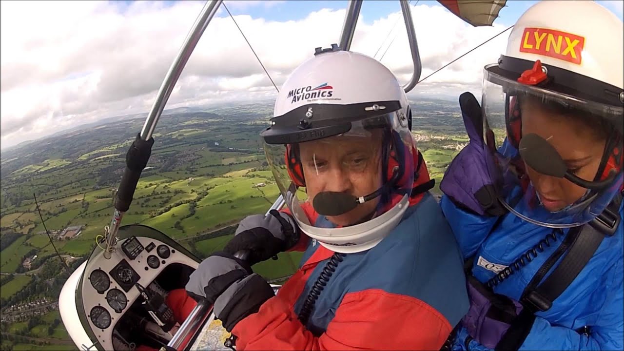 Girl Puking during microlight flight, Daughters 1st Microlight flight