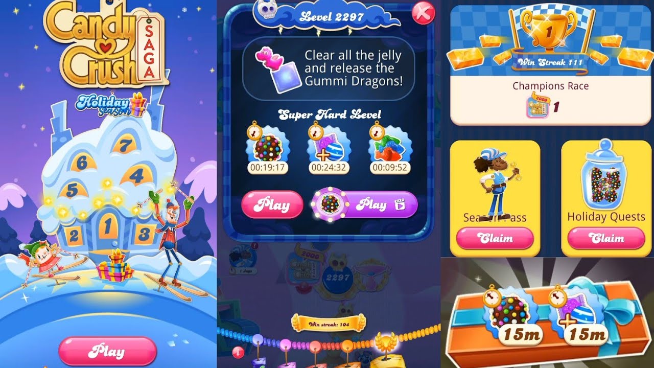 New Season How To Get Free Booster | Unlimited Free Booster | Super Hard Level 2297 Candy Crush Saga