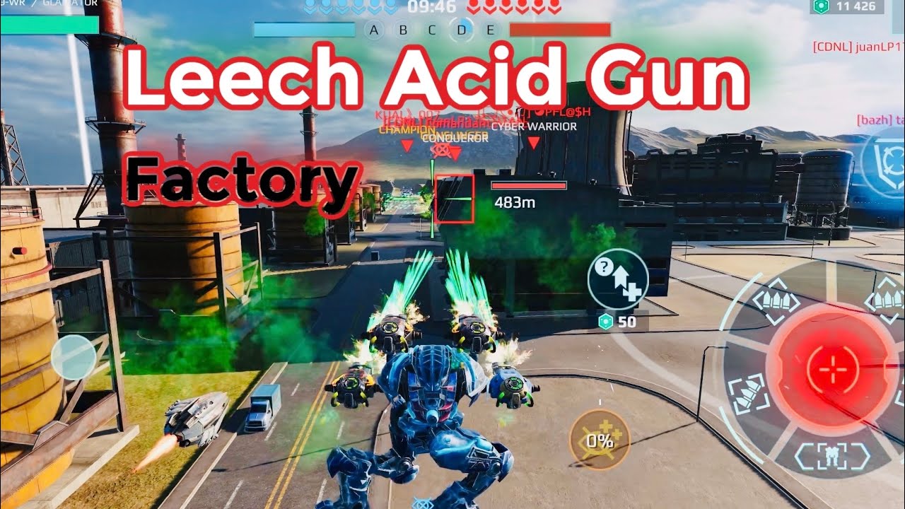 Frozen Leech Acid shot gun | High-clips  War Robots Gameplay 
