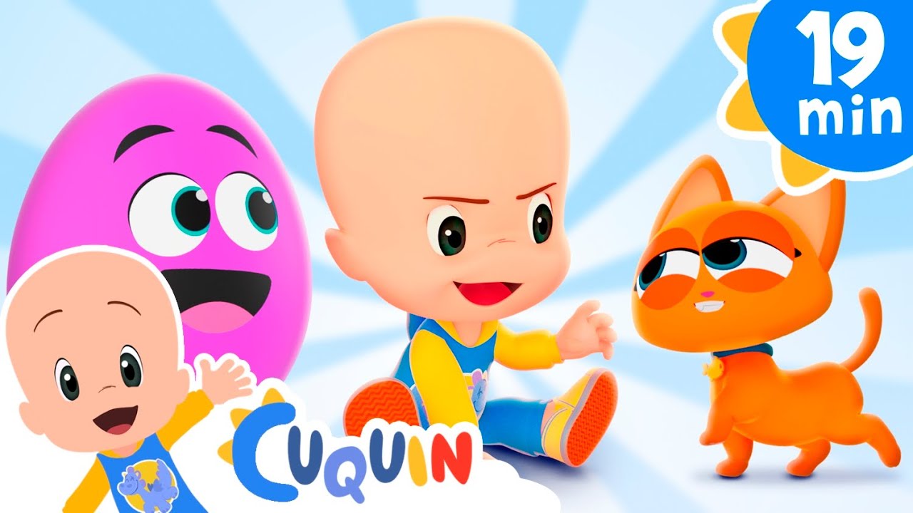 Cuquin animals in surprise eggs | Songs and Education with Cleo and Cuquin