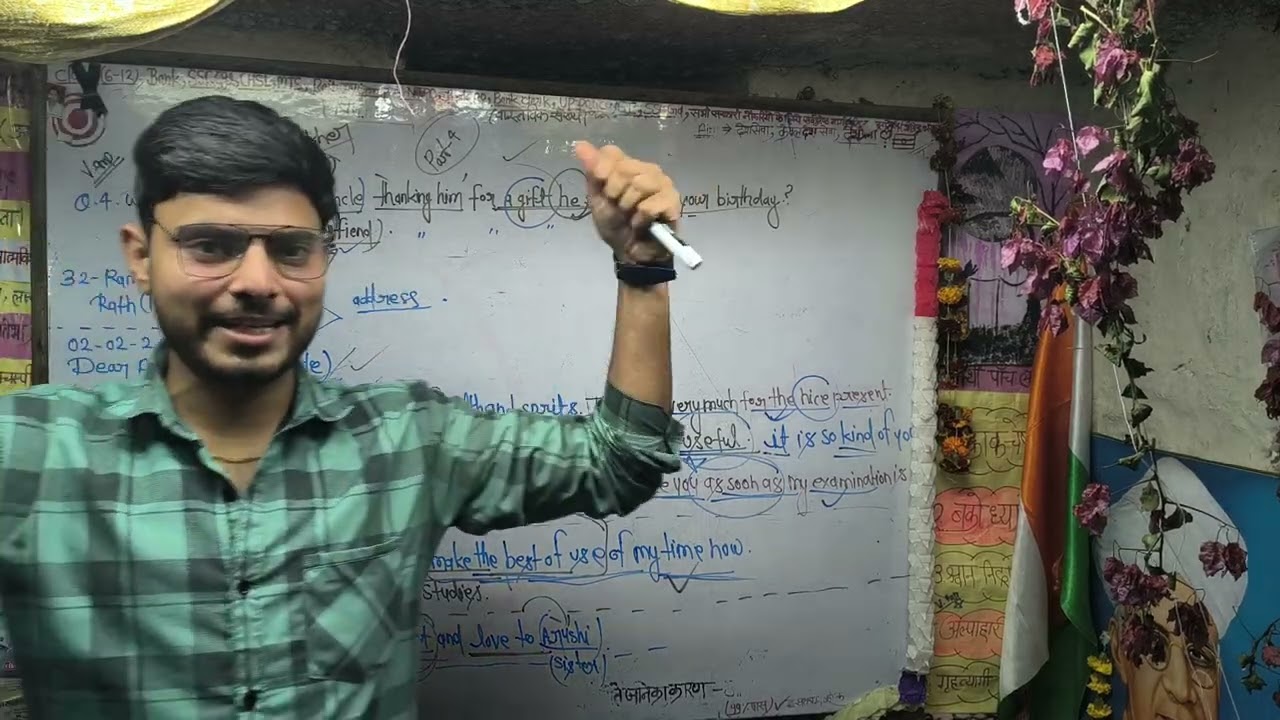 Thank You Letter to Uncle for Birthday Gift 🎁 | Letter Writing Part -4 | Class 10 English|