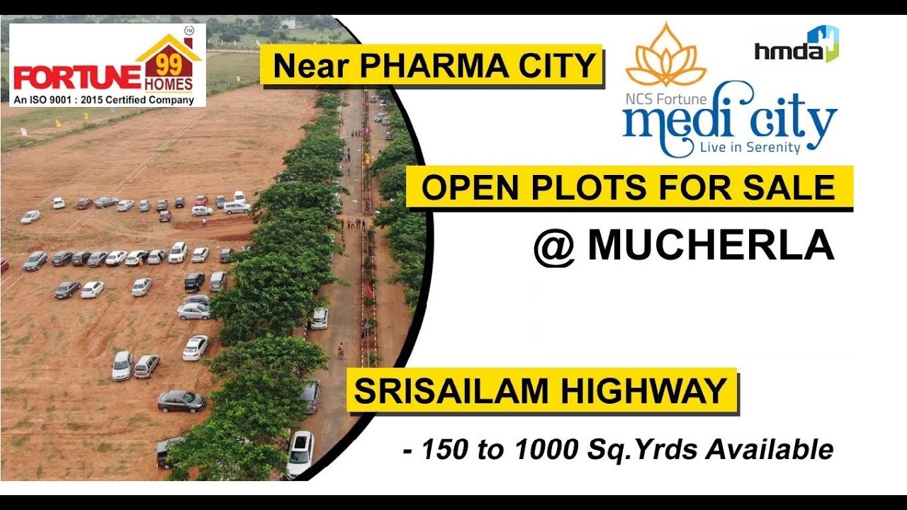 Open Plots For Sale II Mucharla Pharma City Near Srisailam Highway