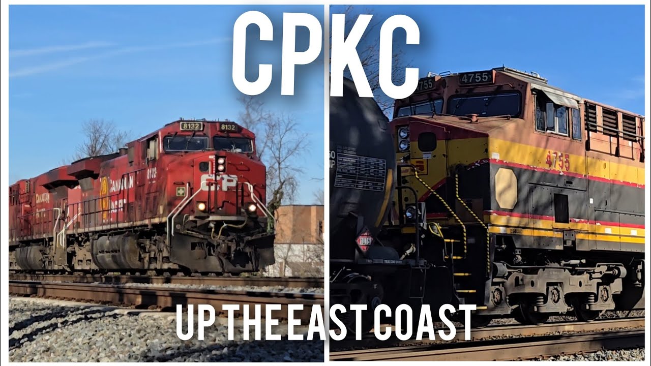 A Taste of Red! Canadian Pacific and Kansas City Southern Units Power M410-12 Through Alexandria, VA