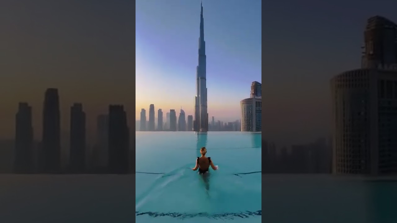 Stunning Sky Pool on the 54th floor located in luxurious address skyview hotel in Dubai!