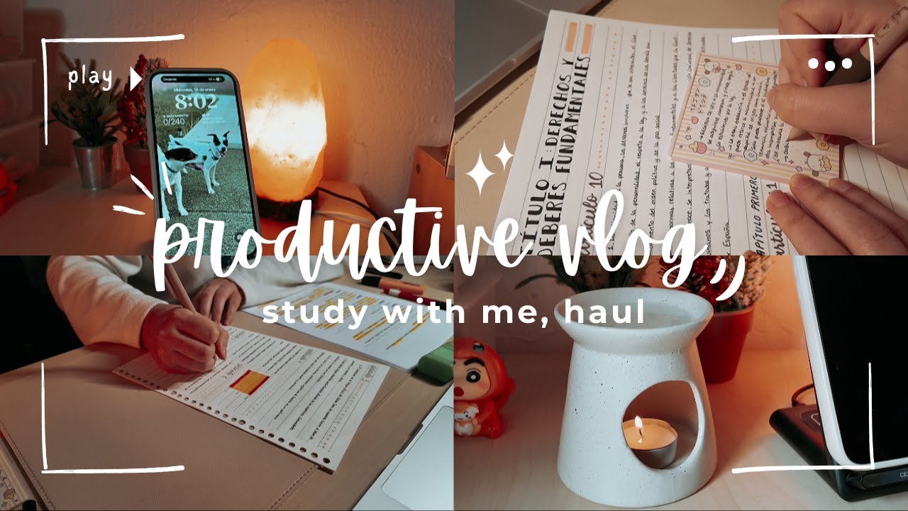 study vlog #11 - study with me, haul