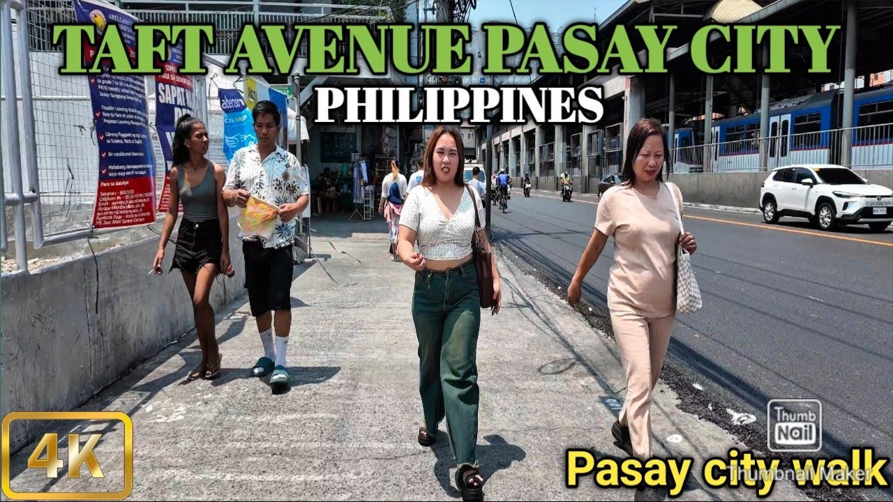 Street Scene in Pasay City|Walking at Taft Avenue Pasay City Philippines [4K]