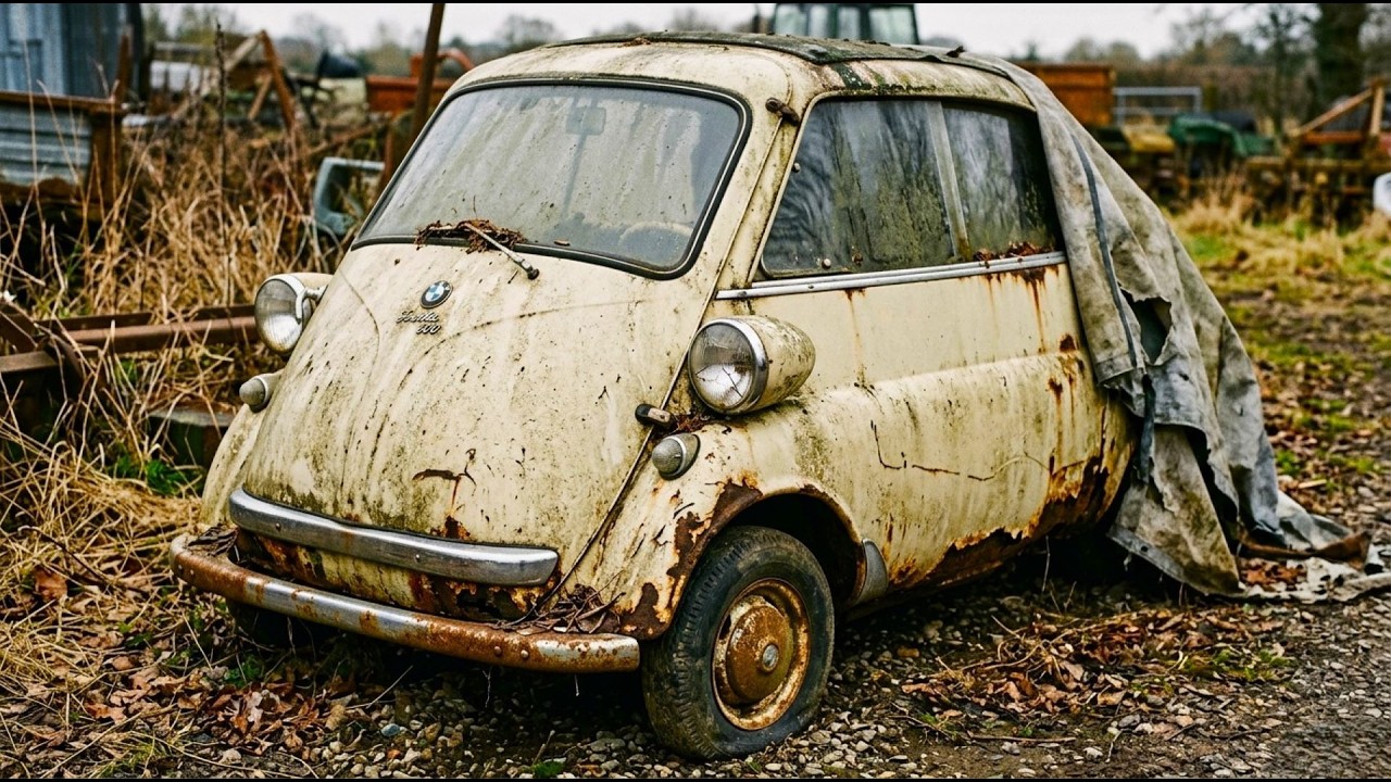 ASMR Restoration of a FORGOTTEN 1958 BMW Isetta 600 —Europe's Tiniest Custom Car Gets a Second Life!