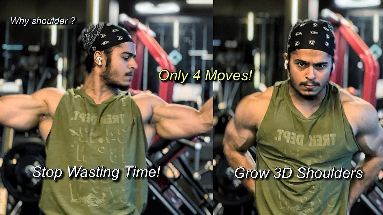 Stop Wasting Time! 4 Exercises for Bigger, Rounder Shoulders for Beginners #shoulderworkout