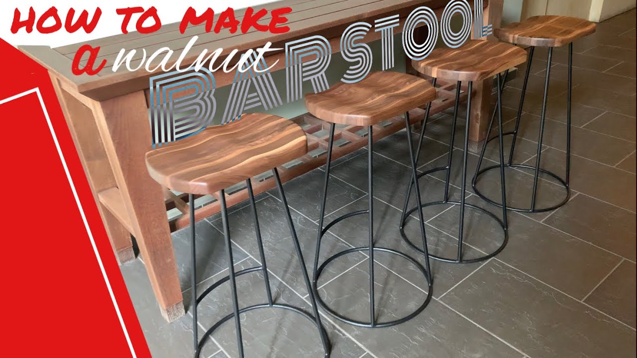 How to make a Bar Stool from wood and metal / Cara membuat kerusi bar daripada kayu dan besi