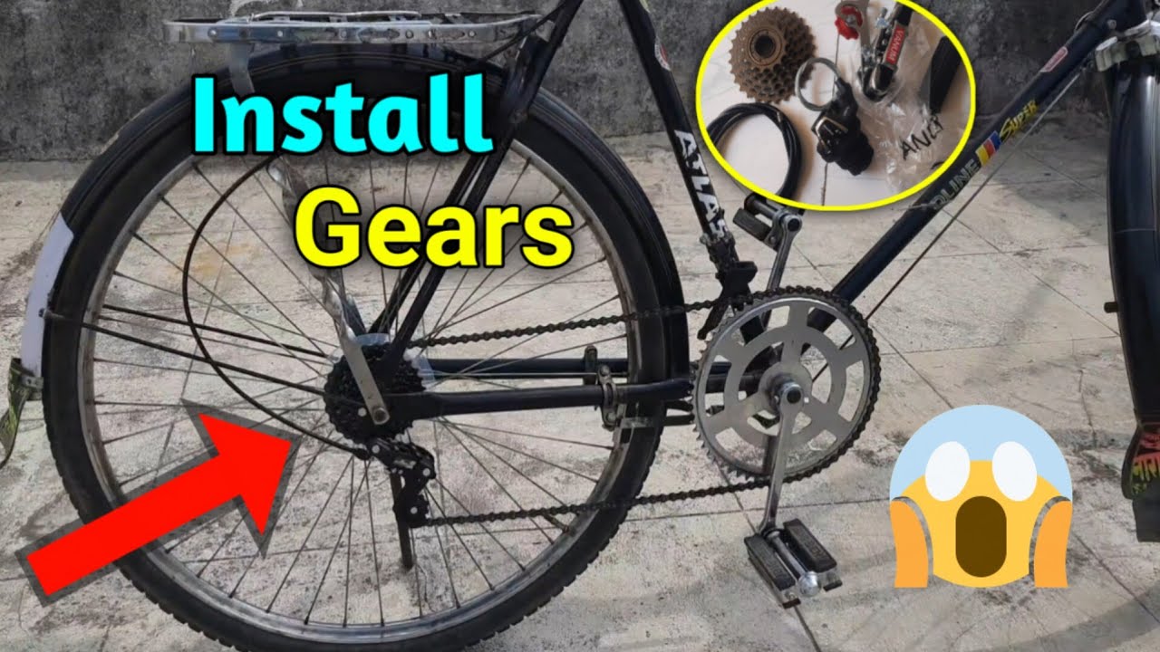🔥🚴 How to install gear in cycle at home | How to change back gear in cycle #cycling 